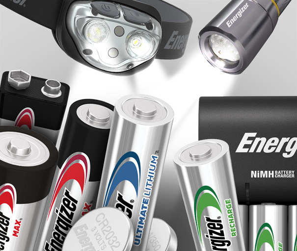 verschiedene Batterien von Energizer